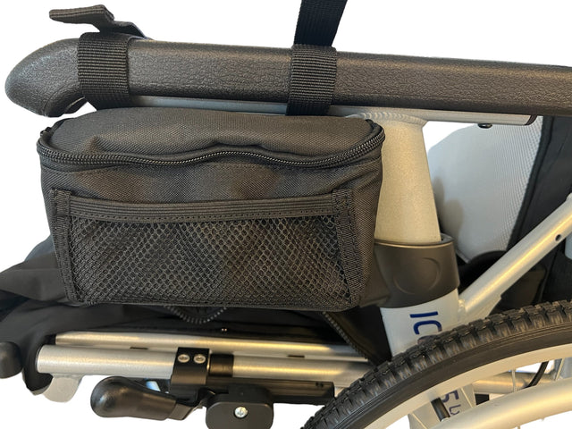 "HANDY" Kørestolstaske med Lynlås - Den Praktiske Løsning til din kørestol - Seniorpleje - Kørestolstaske - Mobilex - MBX - 279054 -