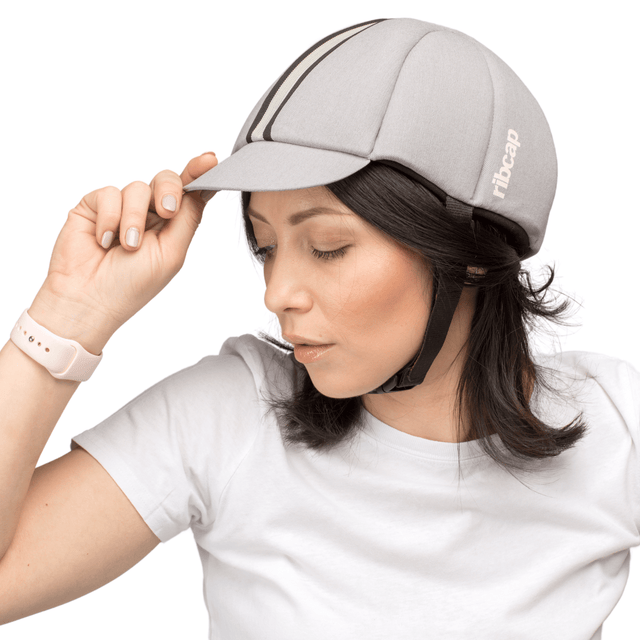 “HARDY” RIBCAP hovedbeskyttelse - Super lækker sommermodel. CE + MDR godkendt - Seniorpleje - Hovedbeskyttelse - Ribcap - RIBHRDPLATSM-01 - Small -Platin -