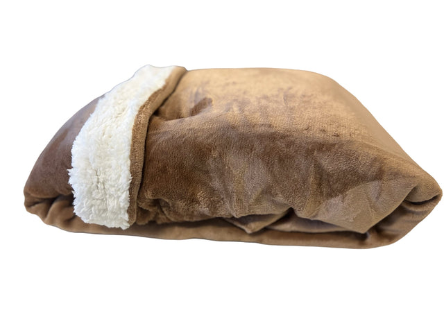 Hyggetæppe - Ren luksus! Tyk, blød og vamset (150 x 200) Den perfekte gave! 6 farver - Seniorpleje - Hyggetæppe - Seniorpleje - SPL - SWEE02 - Camel (brun) -