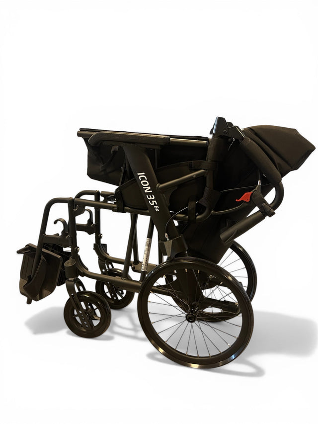 “TRAVEL - LIGHT” ICON35 letvægts rejse - kørestol (8,2 kg). Foldbar & fylder minimalt. - Seniorpleje - Kørestole - Rehasense - RHS-RWB35D4IB0 - - 45 cm -