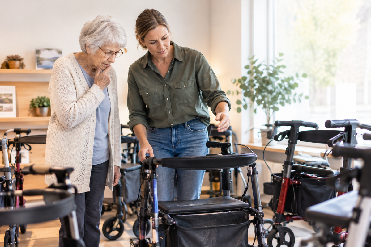 Sådan vælger du den rigtige rollator til ældre