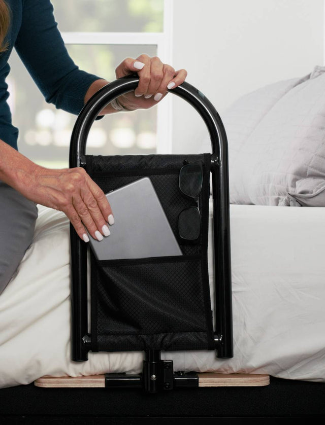 BedCane sänggrind med stödhandtag, höjdjusterbar