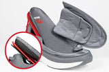 BILLY Limitless Herresko – Ekstra bred & åndbar Sneakers (Grå) - Seniorpleje - Sko & støvler med lynlås - BILLY - BM25179-010(XDR41) -  - 41 (EKSTRA BRED) - 