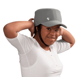 "BOWIE" RIBCAP - Hovedbeskyttelse CE + MDR godkendt. NYHED! - Seniorpleje - Hovedbeskyttelse - Ribcap - RIB-RIBBOWDGRYSM-01 - Small - -