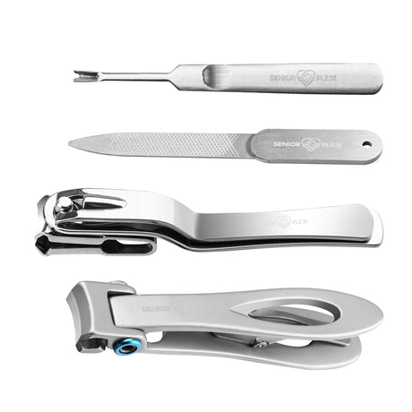 Negleklippersæt QUARTET - Professionelt 4 - i - 1 sæt. Ideelt til ekstra kraftige negle - Seniorpleje - Ergonomisk negleklipper - Yangjiang Diguang Hardware Products - YDH - 02 - 