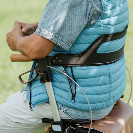 Saljol Aluminium-rollator – Rød (6,4 kg) - Seniorpleje - Udendørs rollatorer - 