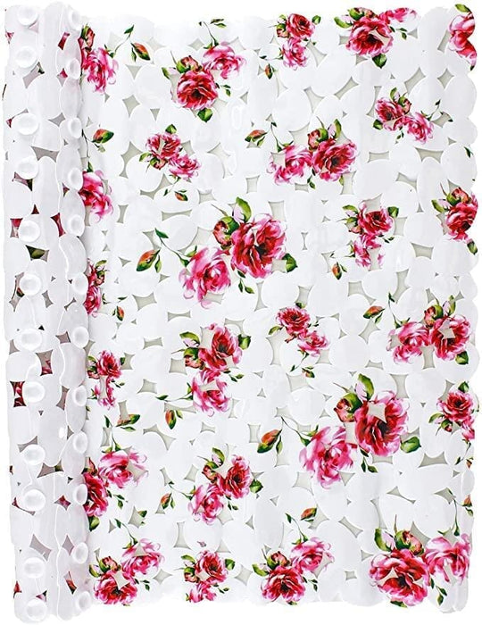 Bademåtte med super antiskrid - Blomster print (53 x 53 cm) - Seniorpleje - Bademåtte - Seniorpleje - SPLBRAND-01 - - -