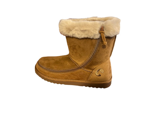 BILLY Cozy Boots: Bred vinterstøvle med lynlås - Ideel til brede fødder og skinner - Seniorpleje - lynlåssko - BILLY - BW22304-250-CAMEL37 - CAMEL -37 -