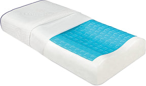"Contour GEL" - Kølende hovedpude med buet design. Skøn & lækker. 35 x 55 cm - Seniorpleje - Hovedpude - Seniorpleje - SPL-BEAU01 - - -