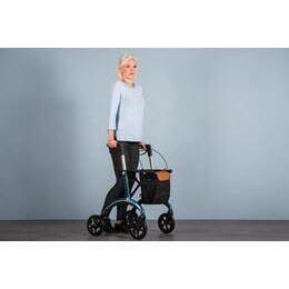 Luksus” kulfiber rollator -unikt tysk design og ultra letvægtsrollator. - Seniorpleje - Udendørs rollatorer - Saljol - SAJ-602023 - Dyb Grøn - -