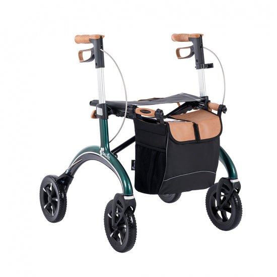 Luksus” kulfiber rollator -unikt tysk design og ultra letvægtsrollator. - Seniorpleje - Udendørs rollatorer - Saljol - SAJ-602024 - Midnats Blå - -