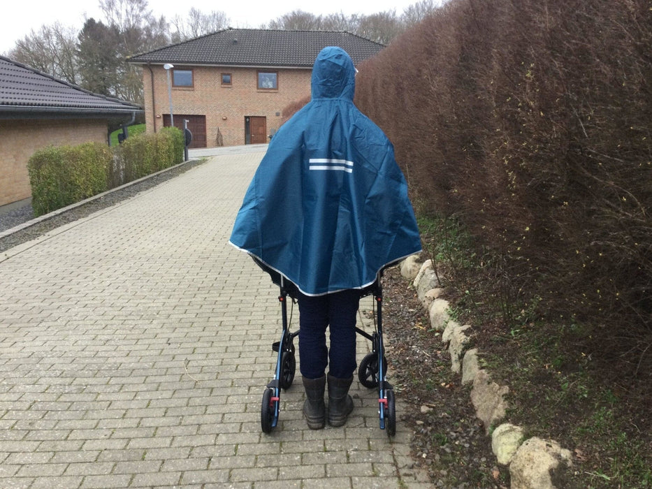 Poncho til rollator og cykel - top kvalitet & smart design i 4 flotte farver. - Seniorpleje - Beklædning - Seniorpleje - SORL-001 - Blå - -