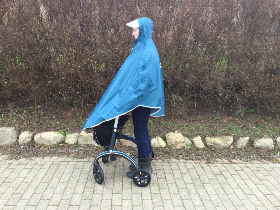 Poncho til rollator og cykel - top kvalitet & smart design i 4 flotte farver. - Seniorpleje - Beklædning - Seniorpleje - SORL-001 - Blå - -