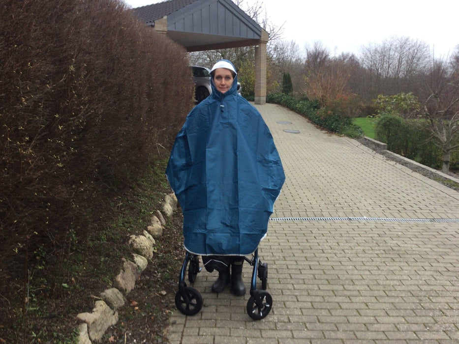 Poncho til rollator og cykel - top kvalitet & smart design i 4 flotte farver. - Seniorpleje - Beklædning - Seniorpleje - SORL-001 - Blå - -