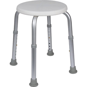Rund smart badetaburet, justerbar højde fra 35-50 cm. Køb den her! - Seniorpleje - Badebænke - Mobilex - MBX-302064 - - -