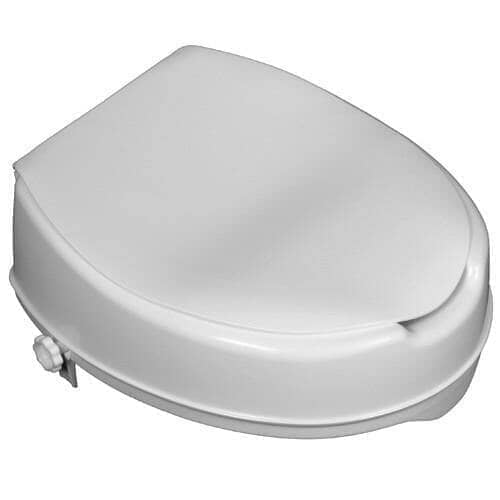 Toiletforhøjer med låg, 5 til 15 cm. Smart, enkel og let at montere. Køb her! - Seniorpleje - Toiletforhøjere - Mobilex - Mbx-301101 - 5 cm - -